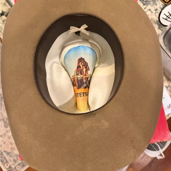 Chapeau Cowboy Stetson Stampede Vintage – Palomino, Taille 7, Avec Boîte D'origine